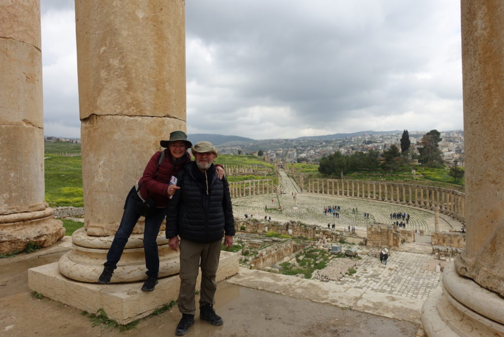 Wir beide in Jerash / Gerasa