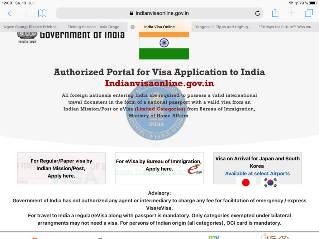 Website Indian governmenr