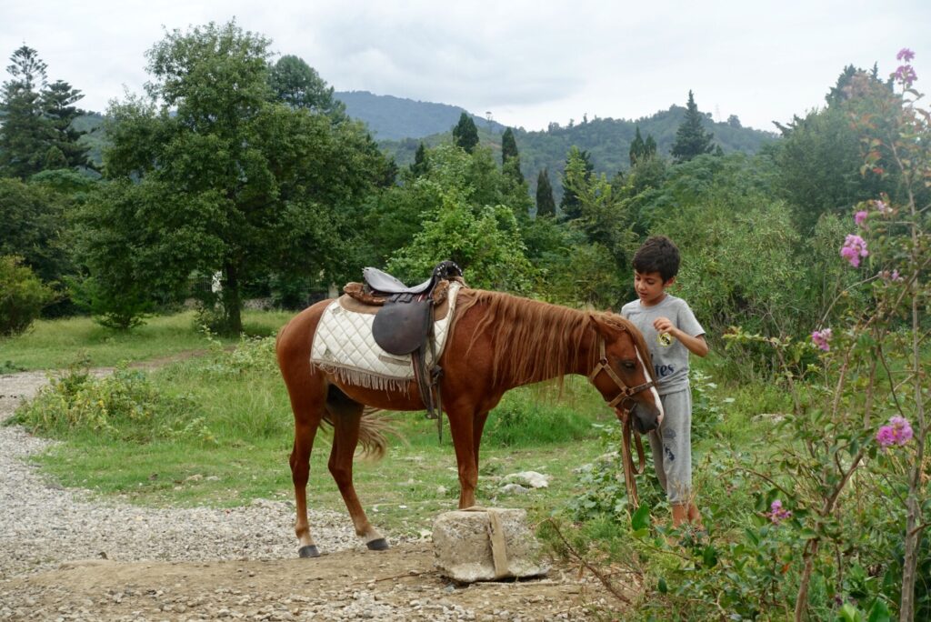 Kind mit Pferd