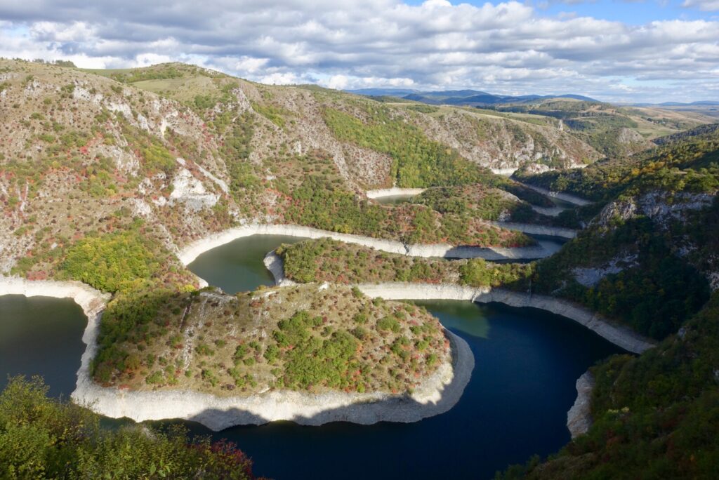 Aussicht über den Fluss Uvac